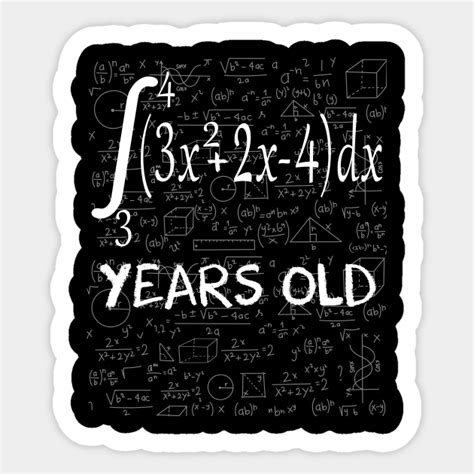 Funny Math Geek 40 Years Old 40th Birthday Integral Calculus Math