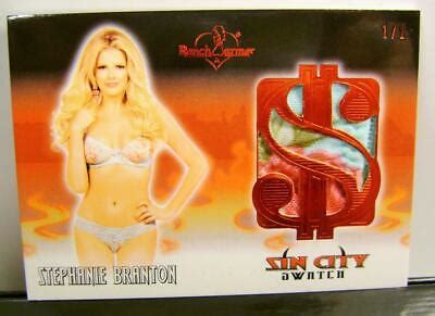 Stephanie Branton Playboy Sin City Swatch Vegas Baby Bench Warmer