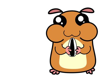 Cute Brown Hamster Cartoon Stock Clipart Clip Art Library