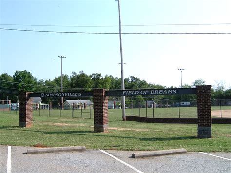 2007 Simpsonville Sc Field Of Dreams Woodside Mill Baseball Park A