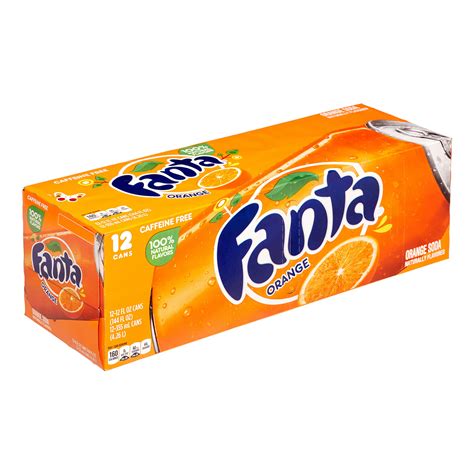Fanta Orange Flavored Soda 12 Fl Oz 12 Count