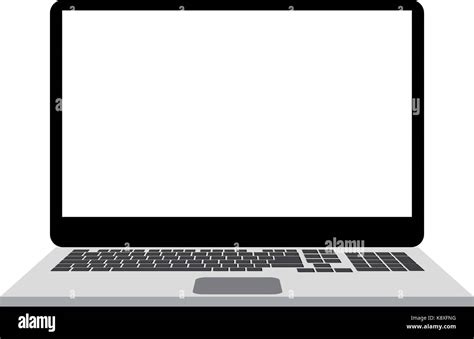 Laptop With Blank Screen Icon Image Stock Vector Image And Art Alamy