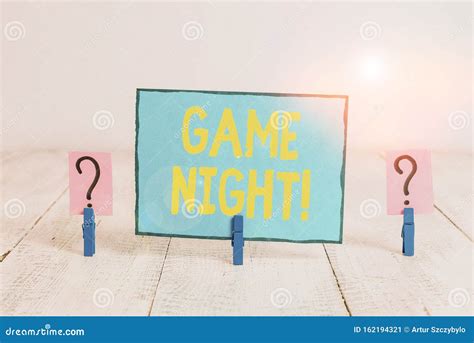 Text Sign Showing Game Night Conceptual Photo Usually Its Called On