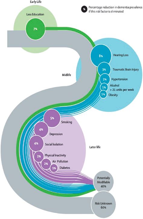 Life Course Model For Potentially Modifiable Risk Factor For Dementia