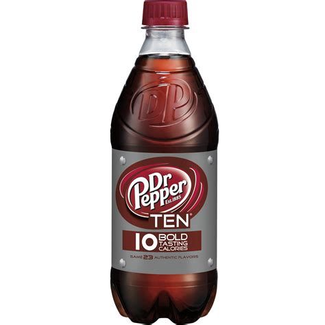 Dr Pepper Ten Soda 20 Fl Oz