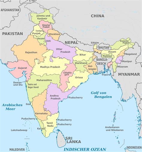 Fileindia Administrative Divisions De Coloredsvg Wikimedia Commons
