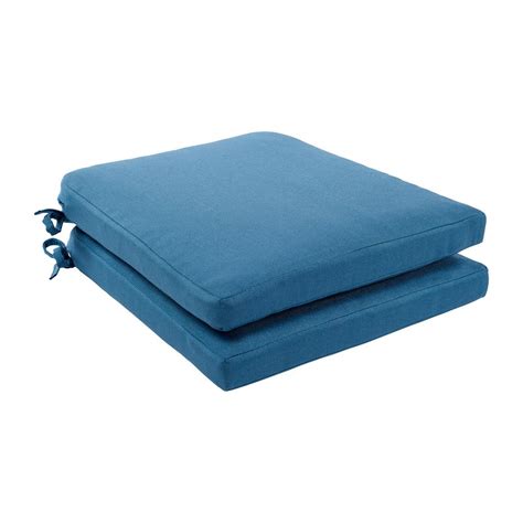 Hampton Bay 18 X 18 Washed Blue Replacement Cushion For The Martha