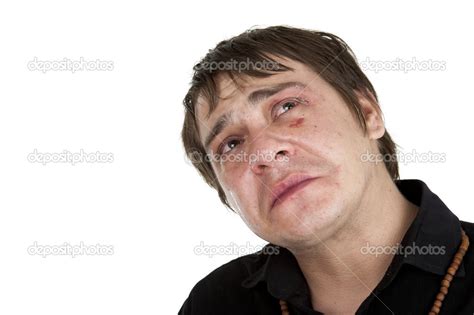 Sad Man Crying — Stock Photo © Mackych 8223373
