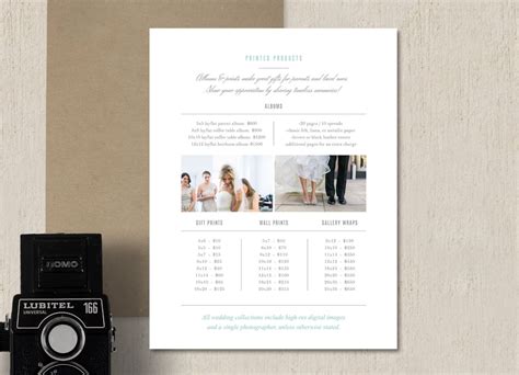 Photographer Price List Template Free Photographer Pricing Guide Sq