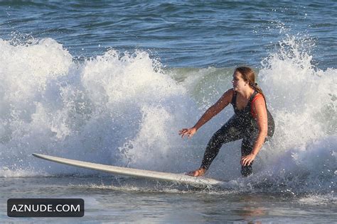 Leighton Meester Sexy Enjoys Surfing In Malibu Aznude