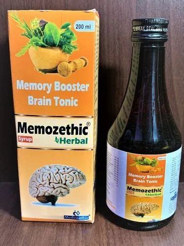 Syrup Memozethic Memory Booster Brain Tonic Packaging Type Box