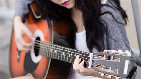 girl playing guitar wallpaper hd music wallpapers 4k wallpapers images backgrounds photos and