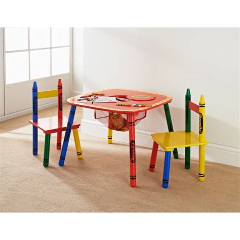 It also includes individual chairs and bean bags. Crayola Kids Table & Chairs Set 3pc | Kids Furniture - B&M