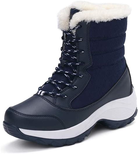tantoo botas de nieve impermeables para mujer botas de invierno cálidas con forro de piel para
