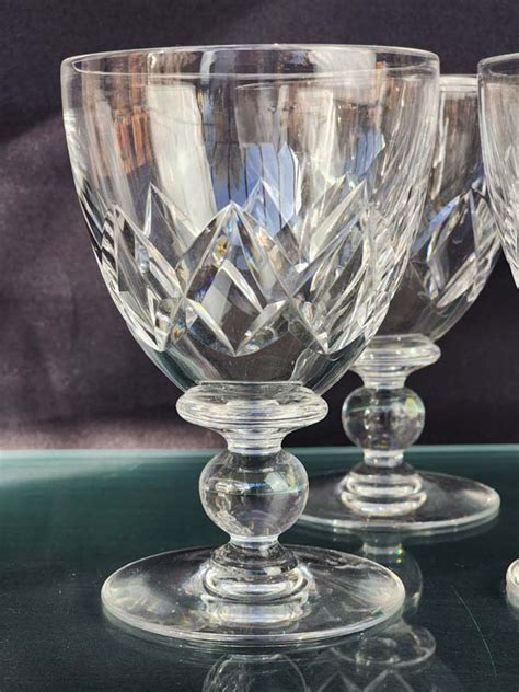 Crystal Victorian Stuart Crystal Goblets