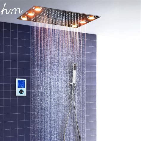 Digital Thermostatic Shower Set Controller Touch Control Panel Modern