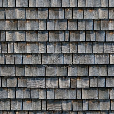 Wood Shingle Roof Texture Seamless 03779