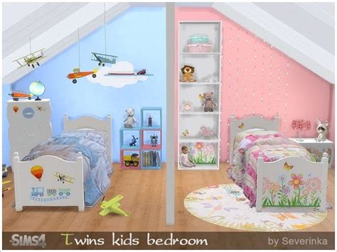 Sims 4 Ccs The Best Twins Kidsroom By Severinka Kids Bedroom Sets