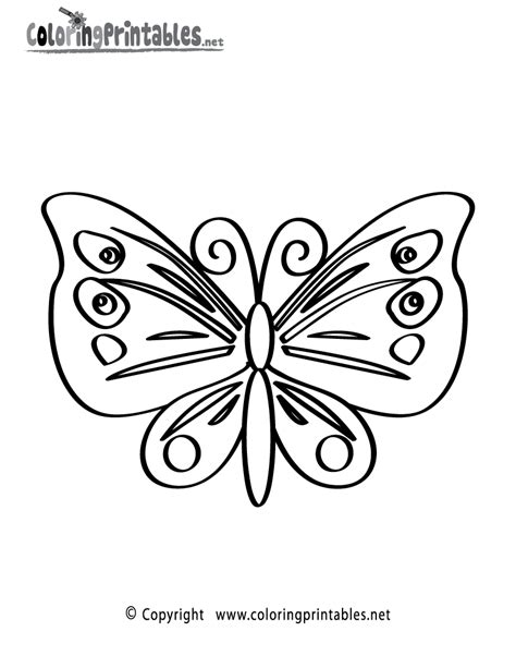 Butterfly Coloring Page A Free Nature Coloring Printable