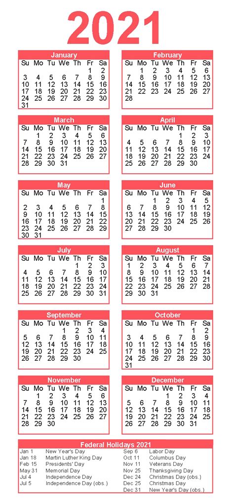 Calendar 2021 Transparent Png Png Mart