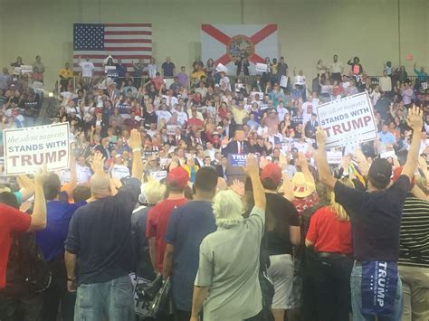 Donald Trumps Supporters Swear Their Allegiance In Orlando The