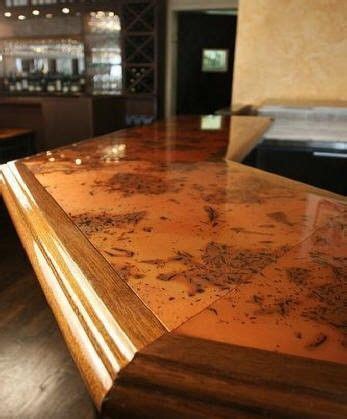 The front edge turns straight,. Hand Made Copper Bar Tops by North East Wood Design ...