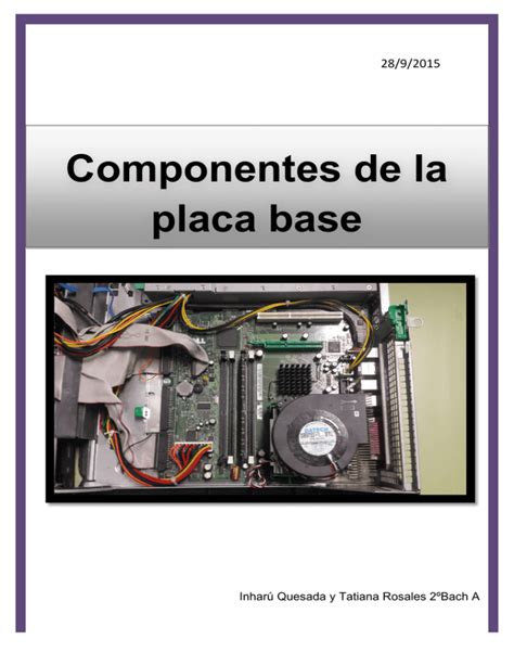 Componentes De La Placa Base