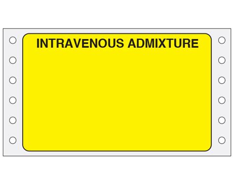 Iv Medication Added Labels Shamrock Labels