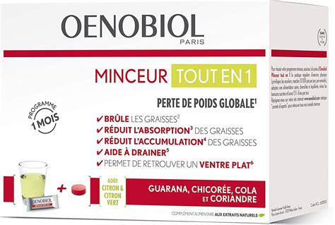 Oenobiol Minceur Tout En 1 Complément Alimentaire Perte De Poids 30