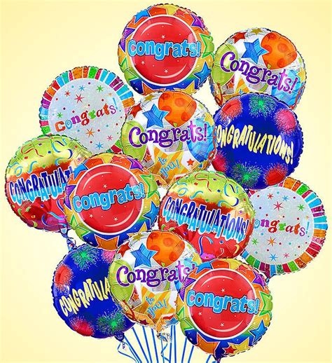 Air Rangement® Congratulations Mylar Balloons From 1 800 Flowerscom