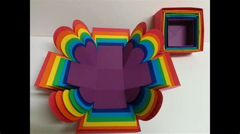 Art And Craft Surprise Explosion Box Rainbow Explosion