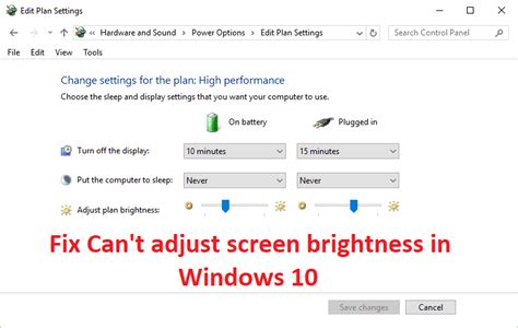 How To Fix Windows 10 Brightness Wont Change Issue