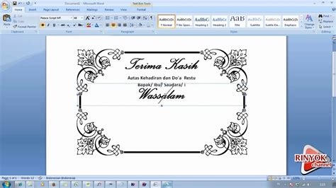 Desain spanduk lebaran idul adha jalanninja com. Membuat Kartu Ucapan Kelahiran Bayi Dengan Ms Word - kartu ...