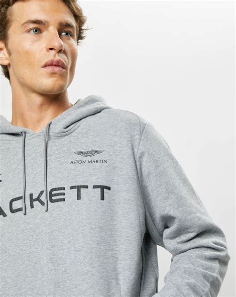 Hackett London Sweat Capuche Aston Martin Racing Gris Sweat