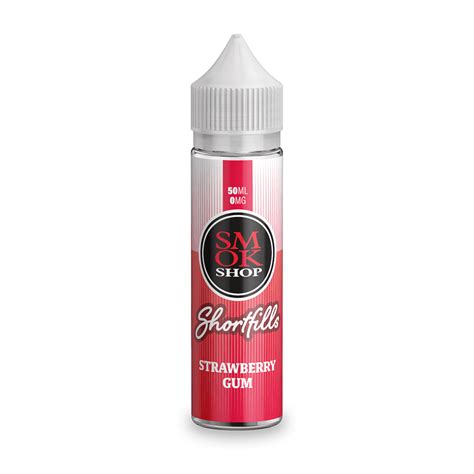 Smokshop Strawberry Gum 50ml Shortfill E Liquid E Liquid From Smokshop Uk