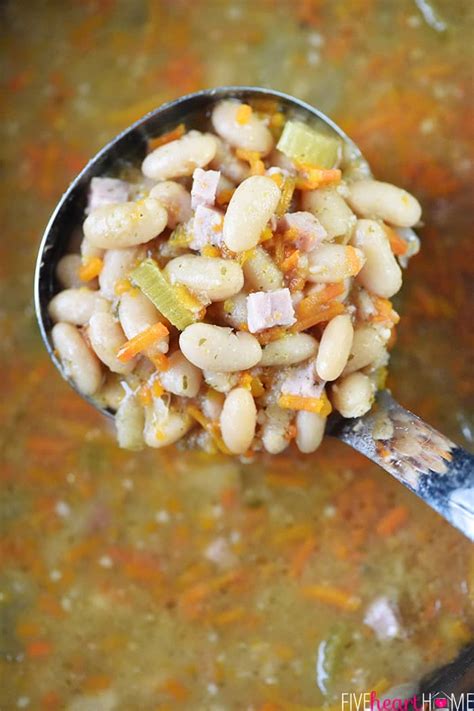 The next day, drain the beans and discard the cooking water. How To Make Ham And Navy Beans In Crock Pot / Slow Cooker ...