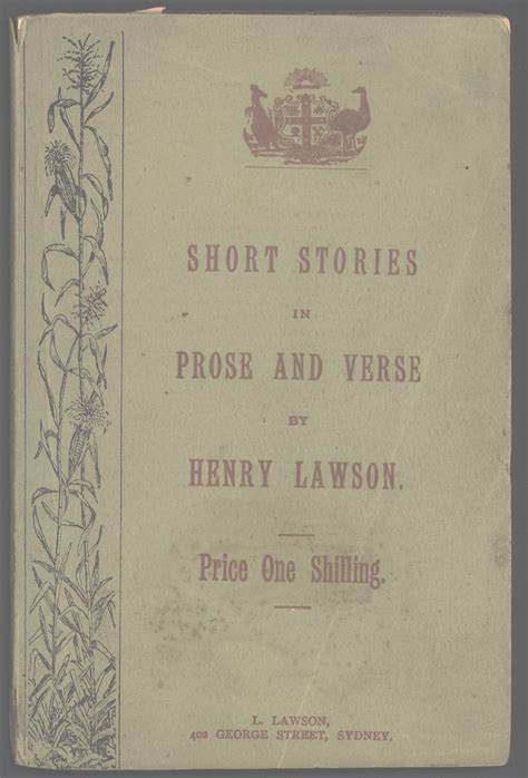One Millionth Book Henry Lawsons Short Stories In Prose And Verse
