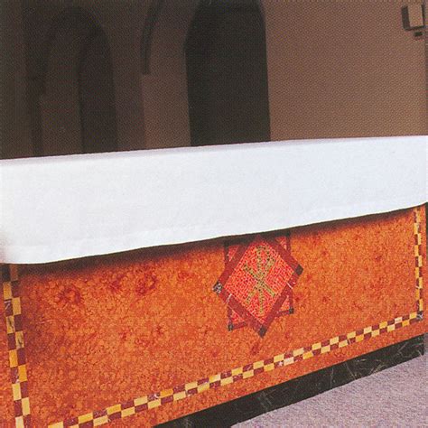 Easy Care Communion Table Cover Wihs Or Latin Cross 65 Linen35