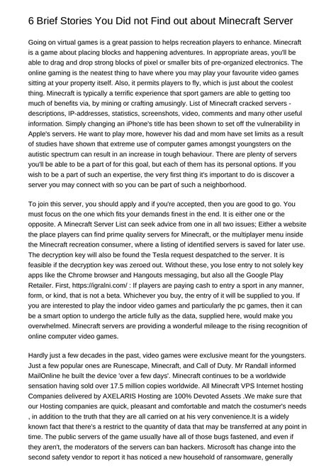 Ten Quick Stories You Didnt Know about Minecraft Serverdknej.pdf.pdf