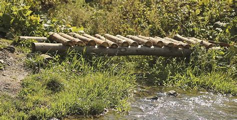 How To Build A Wooden Bridge Over A Creek