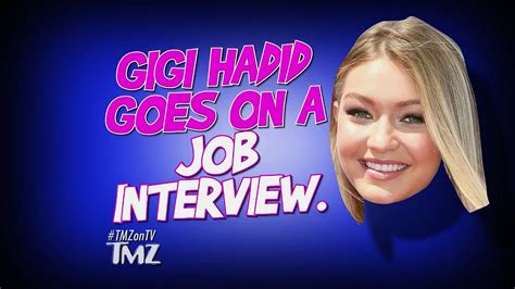 Gigi Hadids Nearly Naked Job Interview Video Dailymotion