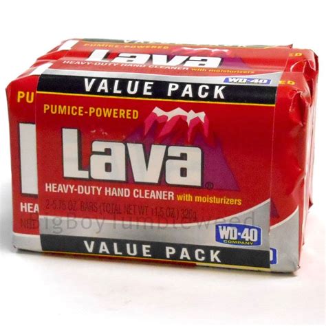 The soap and pumice combination is intended to scour tar, engine grease, paint, dirt, grime, filth. WD-40 Lava Soap HEAVY DUTY Hand cleaner 2 bar 5.75 oz ...