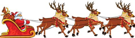 Reindeer Sleigh Papai Noel Png Png Play