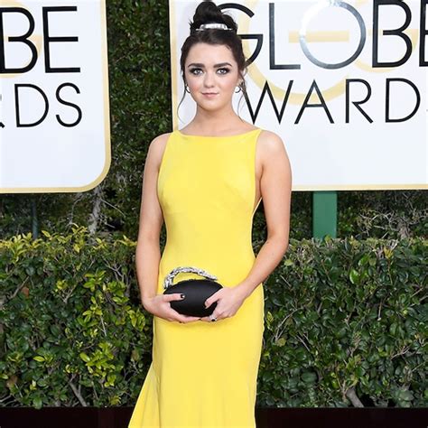 Maisie Williams From 2017 Golden Globes Red Carpet E News