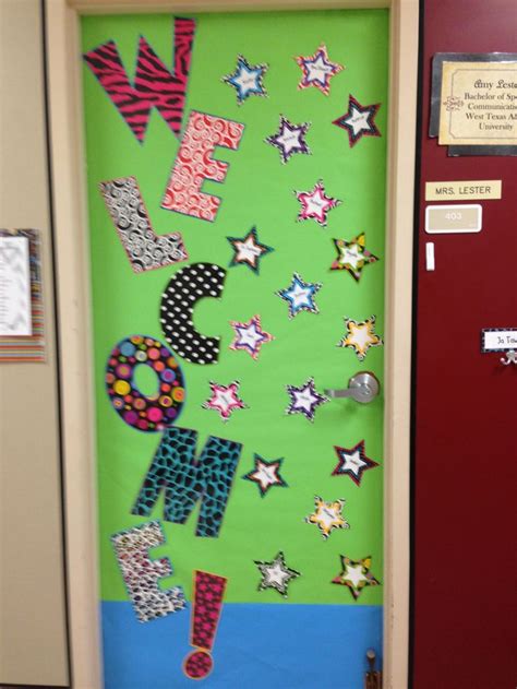 Welcome back classroom door | Classroom posters /decorating beginning of year | Pinterest ...