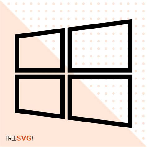 Windows Icon Svg Cut File Windows Logo Vector