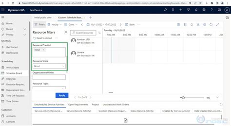 Advanced Schedule Board Customizations In Dynamics 365 Field Service