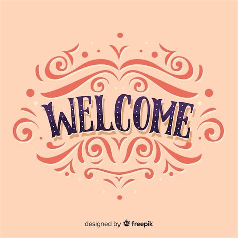 Calligraphy Welcome Writing Design