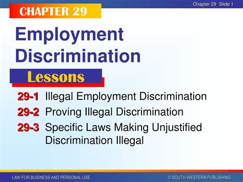 Ppt Employment Discrimination Powerpoint Presentation Free Download
