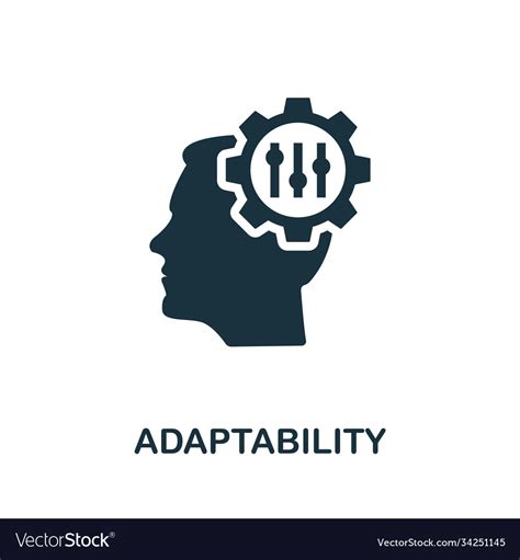 Adaptability Icon Simple Element From Life Skills Vector Image